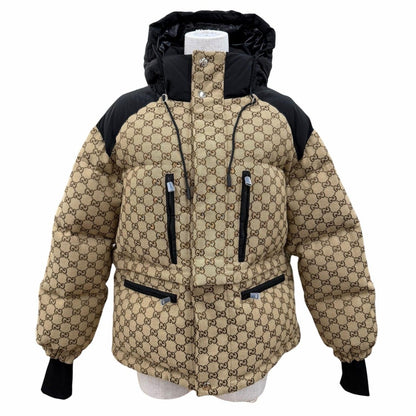 Gucci GG Canvas Bomber Jacket Down Brown 34