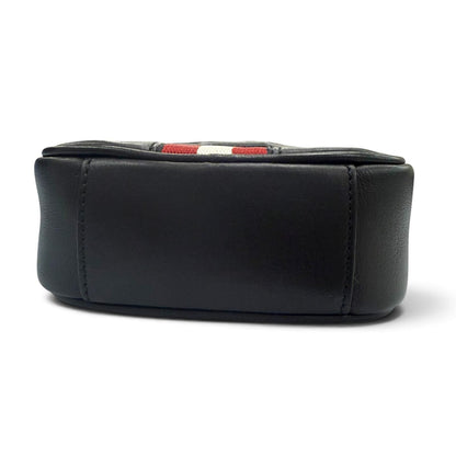 Bvlgari Bally Heyot Leather 2-Way Cross Belt Bag Black Silver — view 6