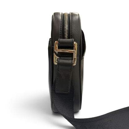 Bvlgari Bally Heyot Leather 2-Way Cross Belt Bag Black Silver — view 5