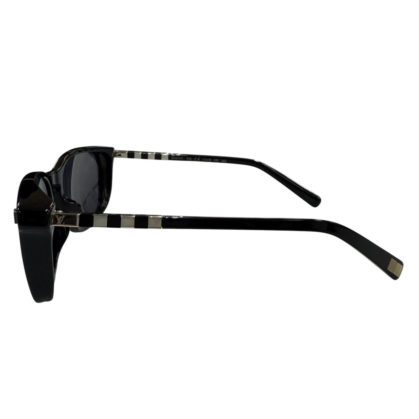 Louis Vuitton Conviction Sunglasses Black Silver 57 18 Demo Lens Eyewear — view 4