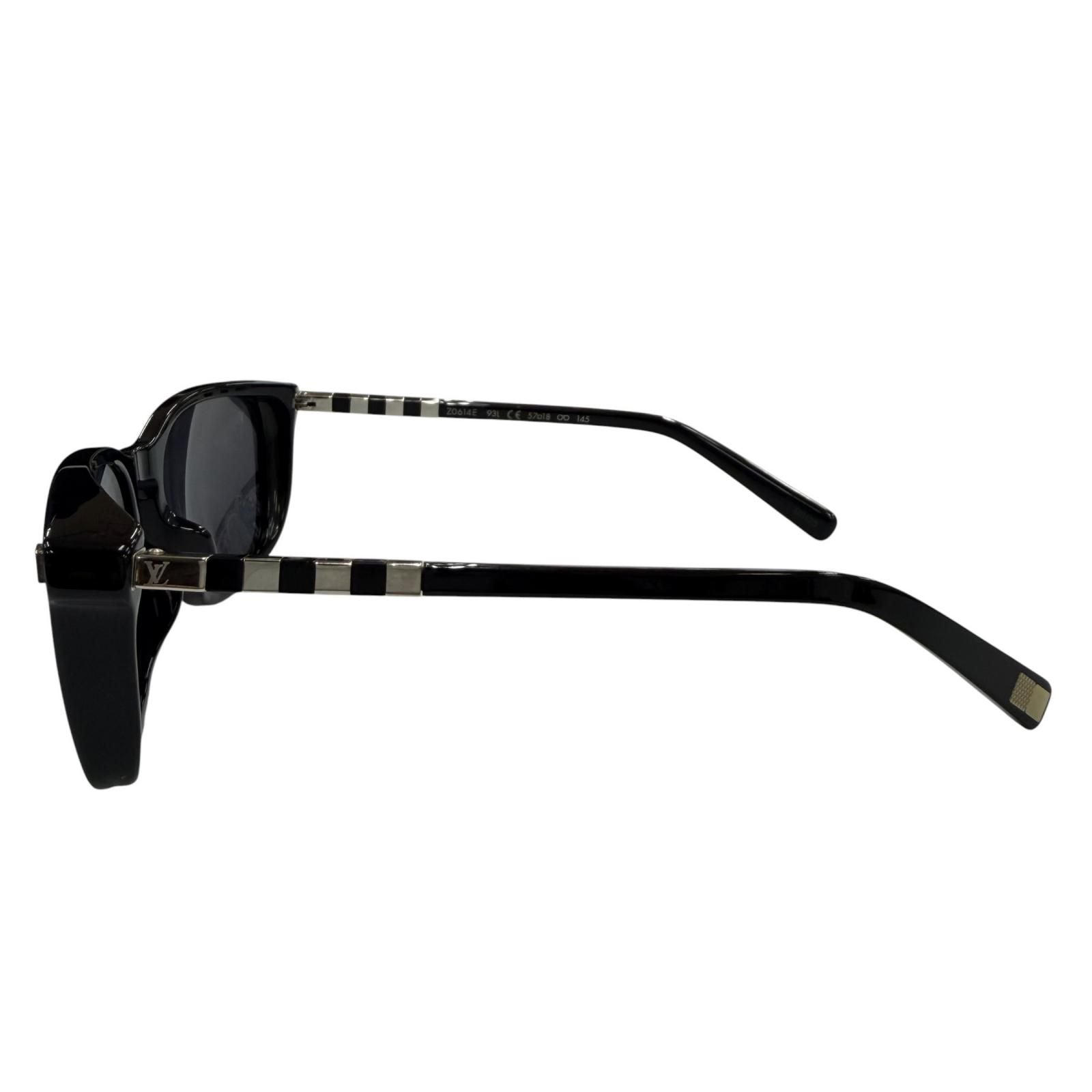 Louis Vuitton Conviction Sunglasses Black Silver 57 18 Demo Lens Eyewear — view 4