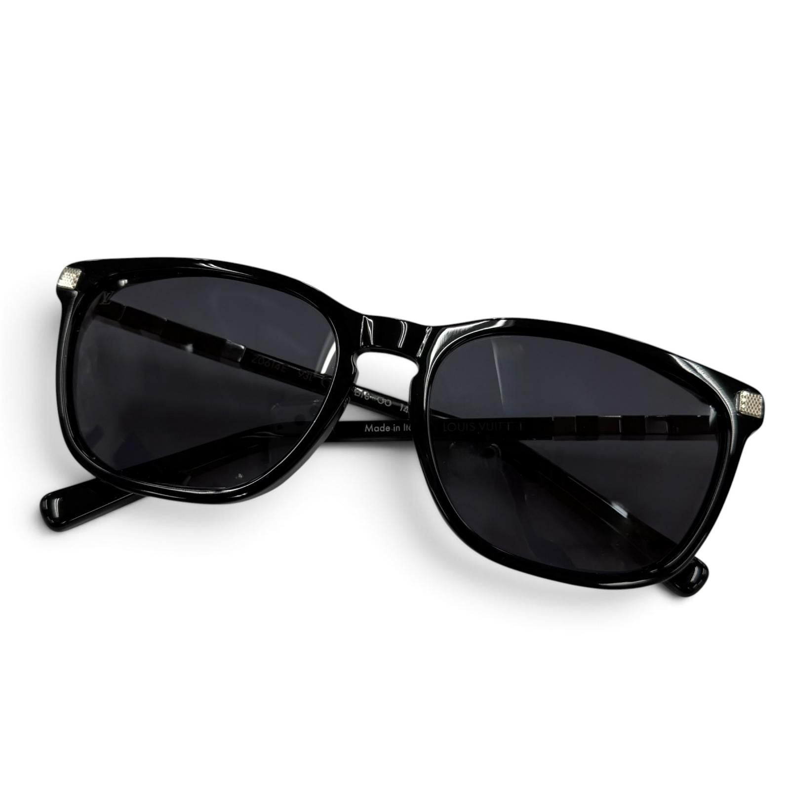 Louis Vuitton Conviction Sunglasses Black Silver 57 18 Demo Lens Eyewear