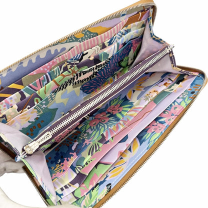 Hermes Azap Long Veau Epsom Gold Silver Silk'in Zip Around Wallet — view 5