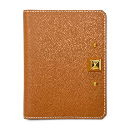 Hermes Medor Card Case Veau Madame Gold Bifold Business
