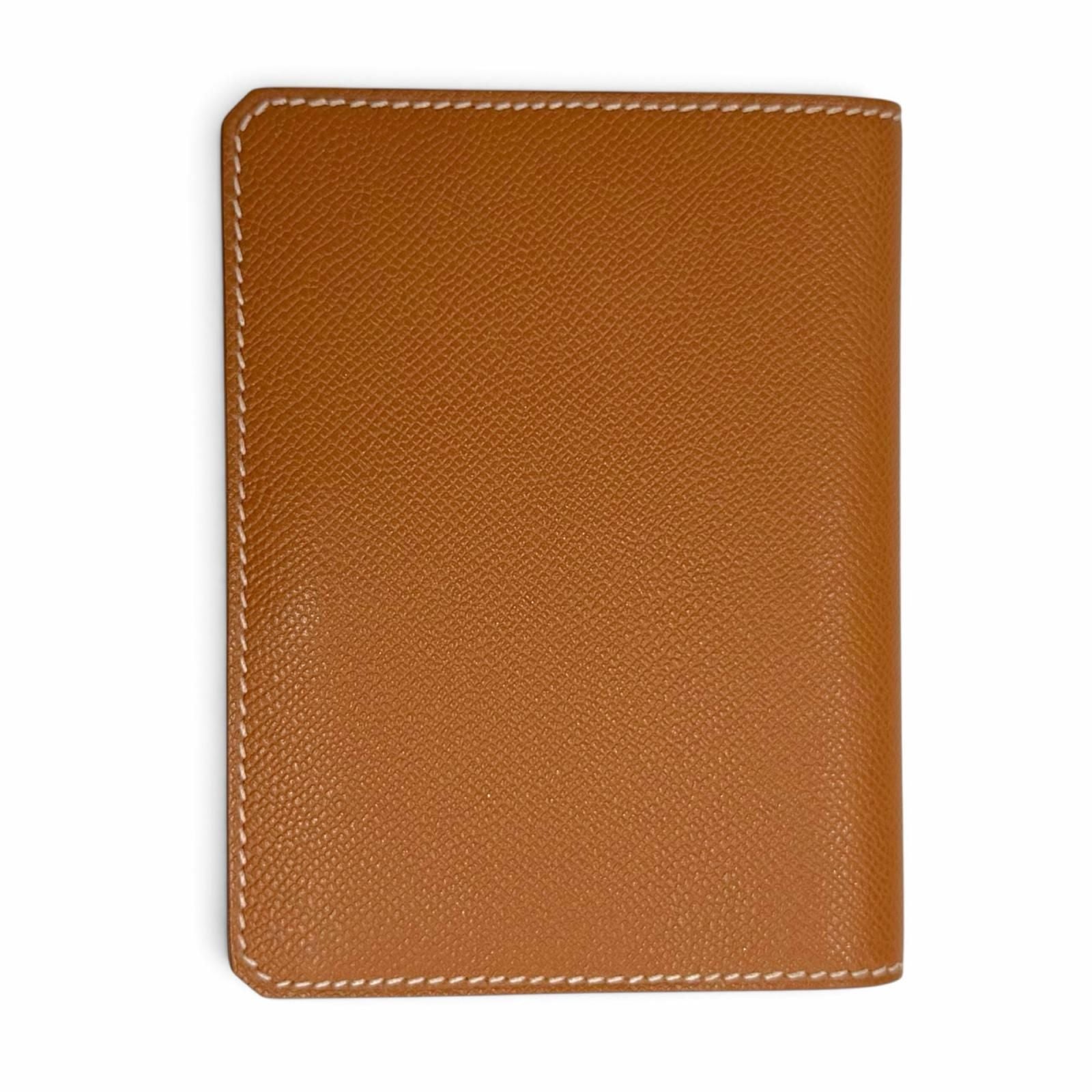 Hermes Medor Card Case Veau Madame Gold Bifold Business — view 2