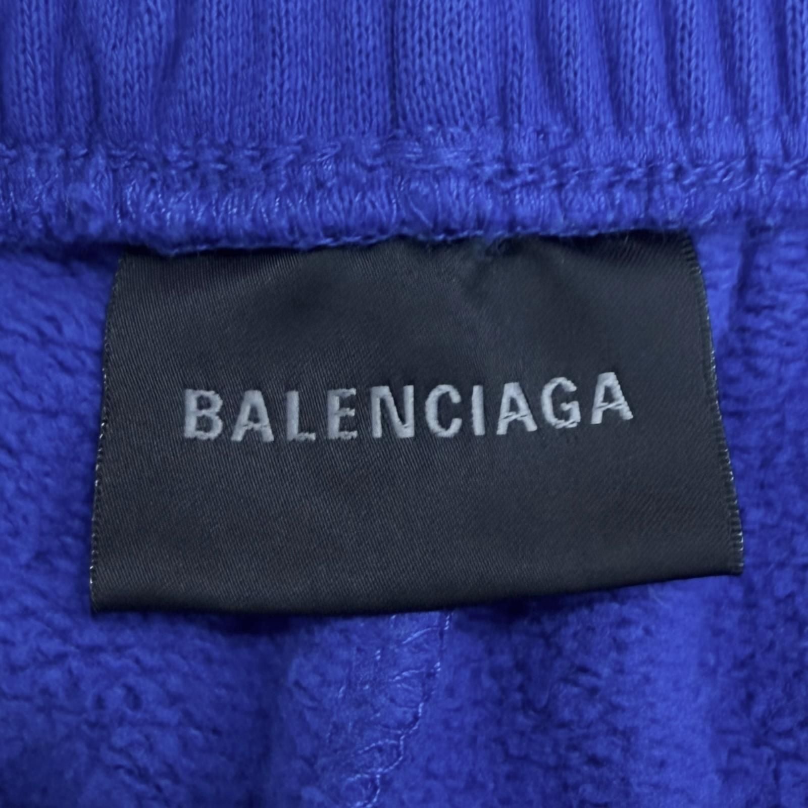 Balenciaga Football Sports Icon Baggy Sweat Shorts Blue S — view 6