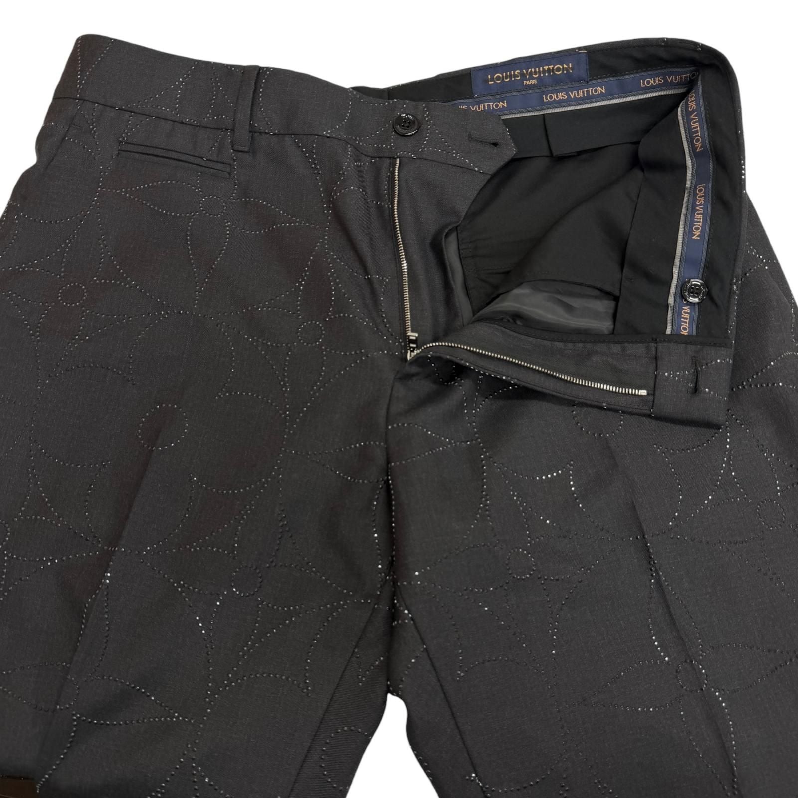 Louis Vuitton Monogram Bijou Single Trousers Pants 42 — view 3