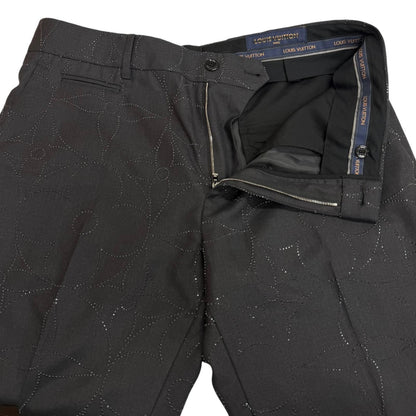 Louis Vuitton Monogram Bijou Single Trousers Pants 42 — view 3