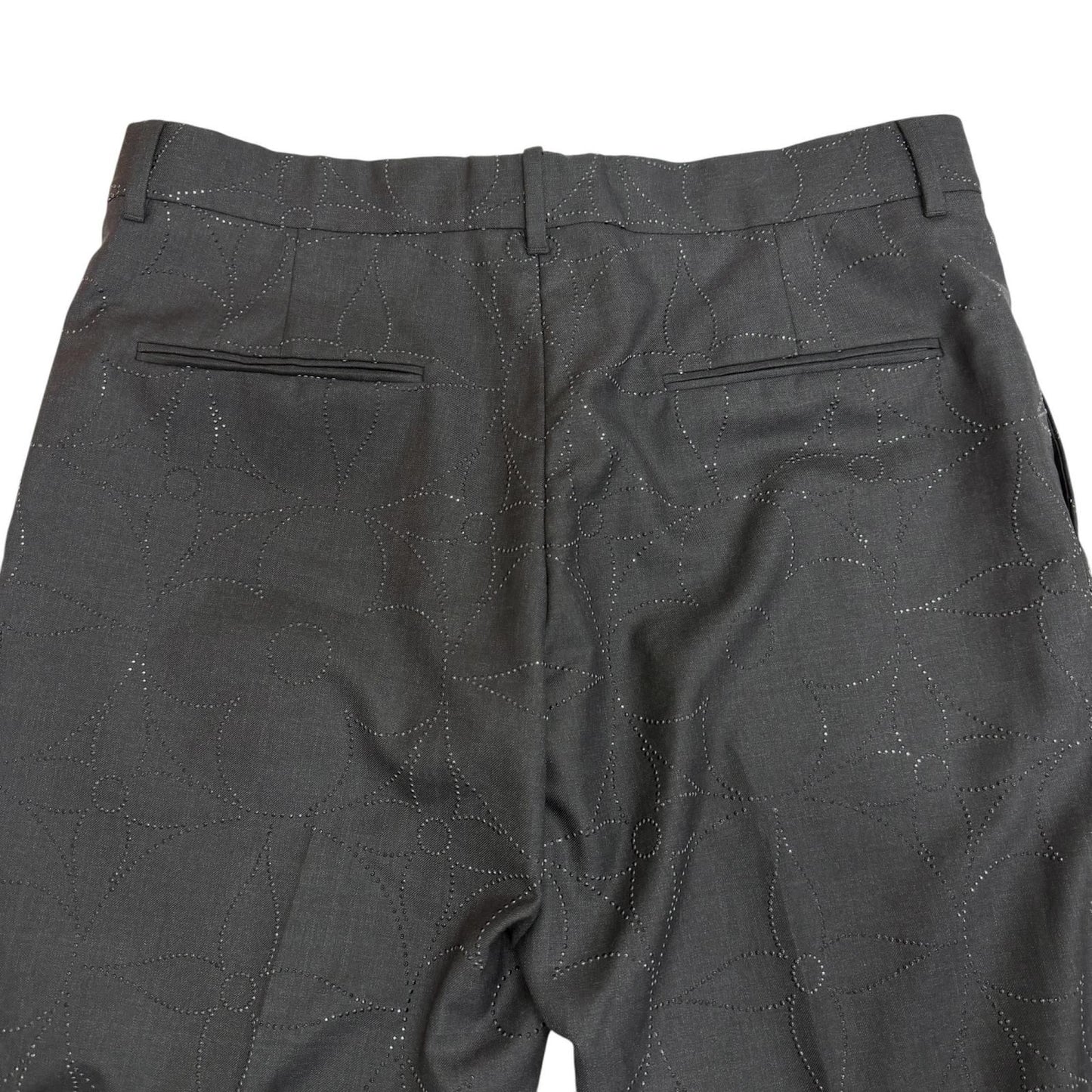 Louis Vuitton Monogram Bijou Single Trousers Pants 42 — view 4