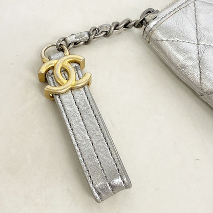 Chanel Clutch Gabrielle de Chanel Leather Silver Gold — view 7