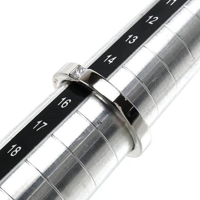 Harry Winston Platinum Princess Cut Band Ring Diamond — view 6