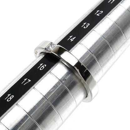 Harry Winston Platinum Princess Cut Band Ring Diamond — view 6