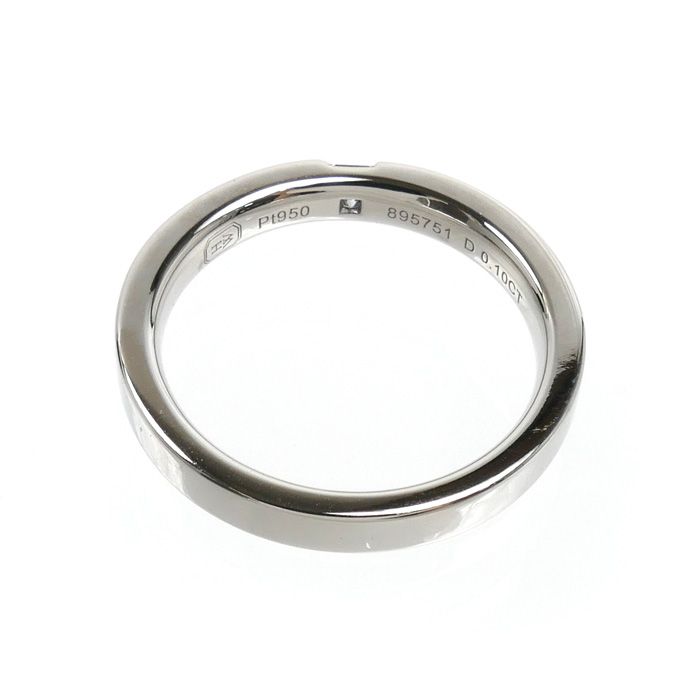 Harry Winston Platinum Princess Cut Band Ring Diamond — view 4