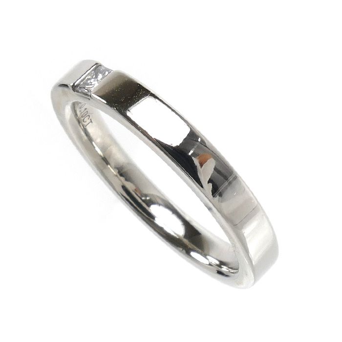 Harry Winston Platinum Princess Cut Band Ring Diamond — view 2