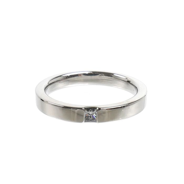 Harry Winston Platinum Princess Cut Band Ring Diamond — view 3