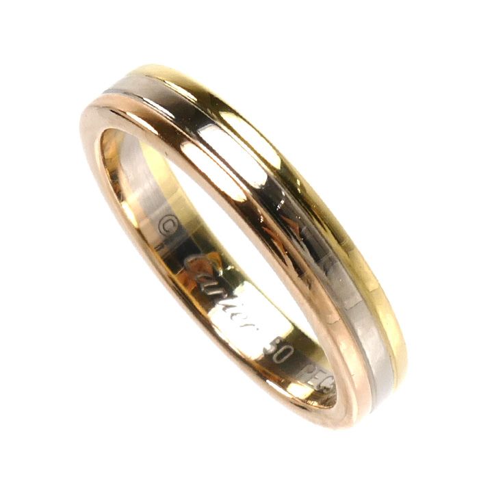 Cartier 18k Yellow Gold PG WG Vendome Louis Ring — view 2