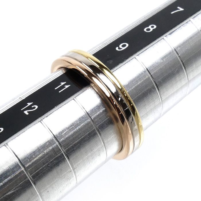 Cartier 18k Yellow Gold PG WG Vendome Louis Ring — view 6