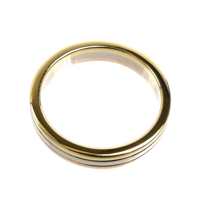 Cartier 18k Yellow Gold PG WG Vendome Louis Ring — view 4