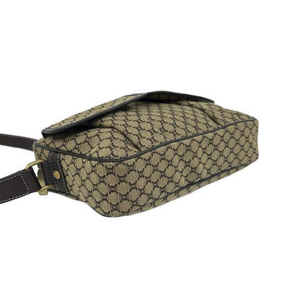 Celine Macadam Blason Pattern Canvas Leather Shoulder Bag Pochette Crossbody — view 7