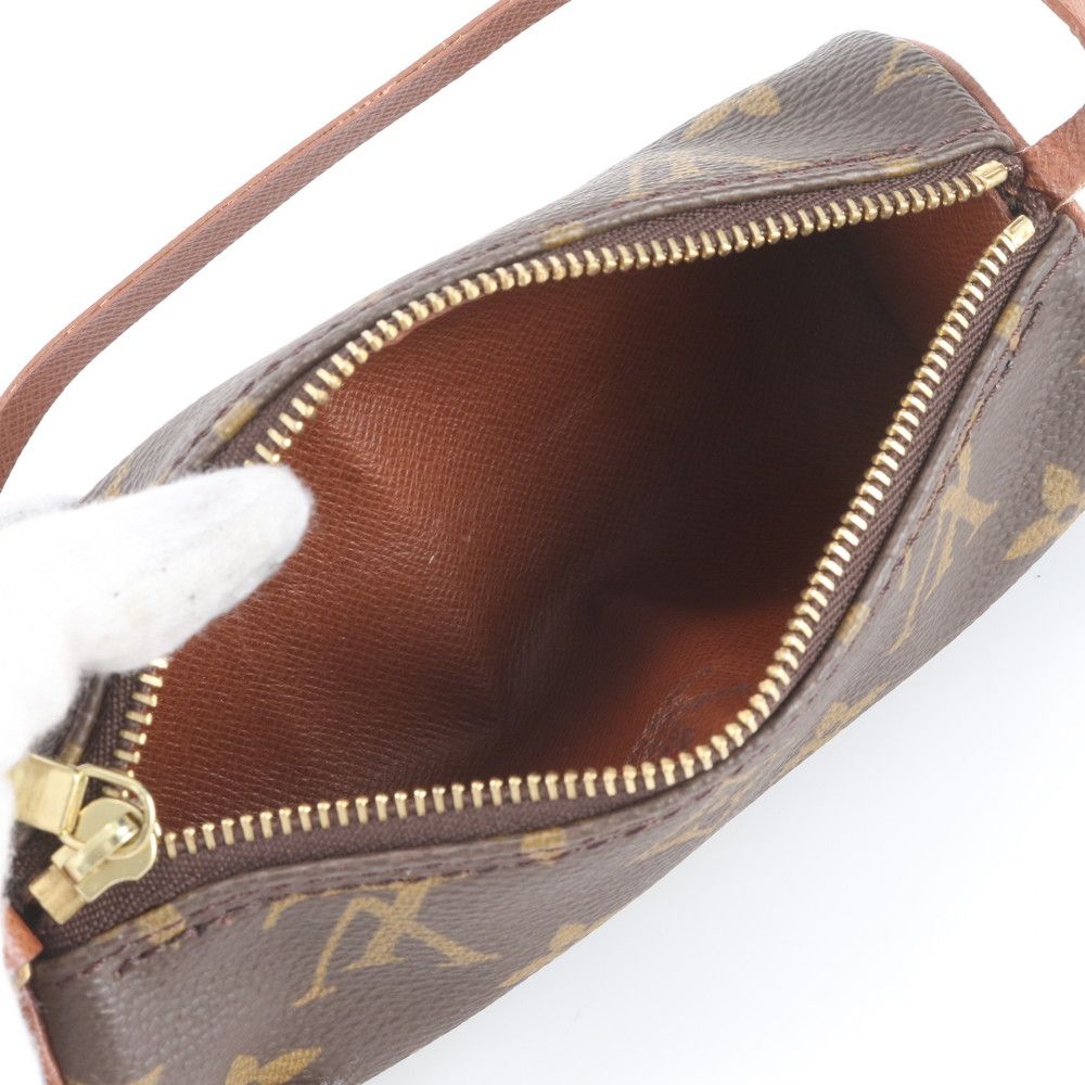 Louis Vuitton Monogram Papillon Pouch Leather Handbag Tote — view 6