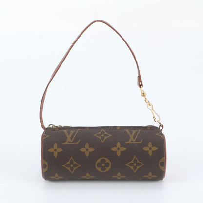 Louis Vuitton Monogram Papillon Pouch Leather Handbag Tote