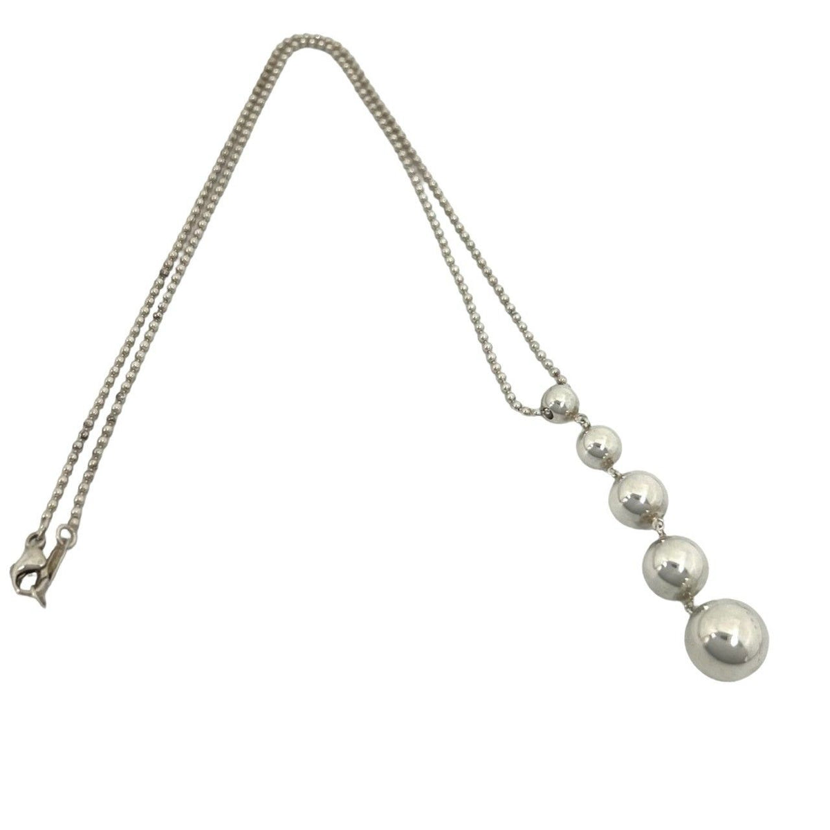 Tiffany & Co Graduated Drop Necklace 925 Sterling Silver — view 5
