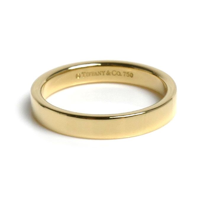 Tiffany & Co 18k Yellow Gold Flat Band Ring — view 3