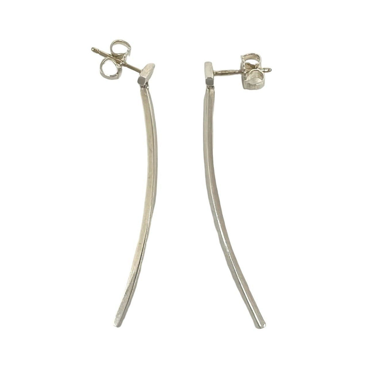 Tiffany & Co T Wire Bar Earrings 925 Sterling Silver — view 5
