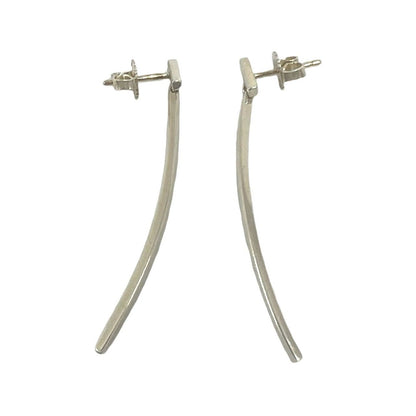 Tiffany & Co T Wire Bar Earrings 925 Sterling Silver — view 4