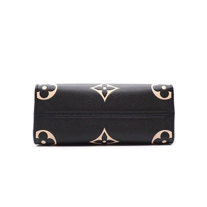 Louis Vuitton Shoulder Bag On The Go PM Black Bicolor Monogram Empreinte Gold — view 4