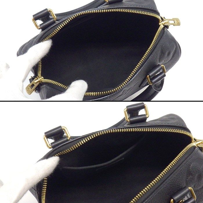 Louis Vuitton Shoulder Bag Speedy Bandouliere 20 Black Monogram Empreinte — view 5