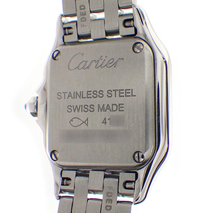 Cartier Watch Panthere Mini Square Silver Dial Roman Index SS Quartz Analog — view 4