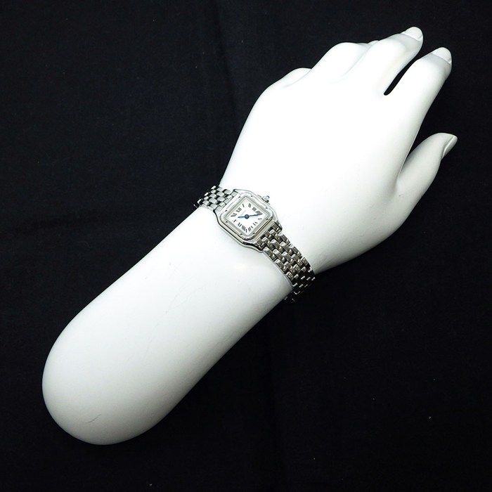 Cartier Watch Panthere Mini Square Silver Dial Roman Index SS Quartz Analog — view 7