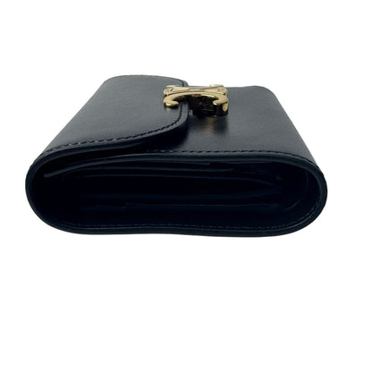 Celine Triomphe Small Flap Wallet Black — view 4