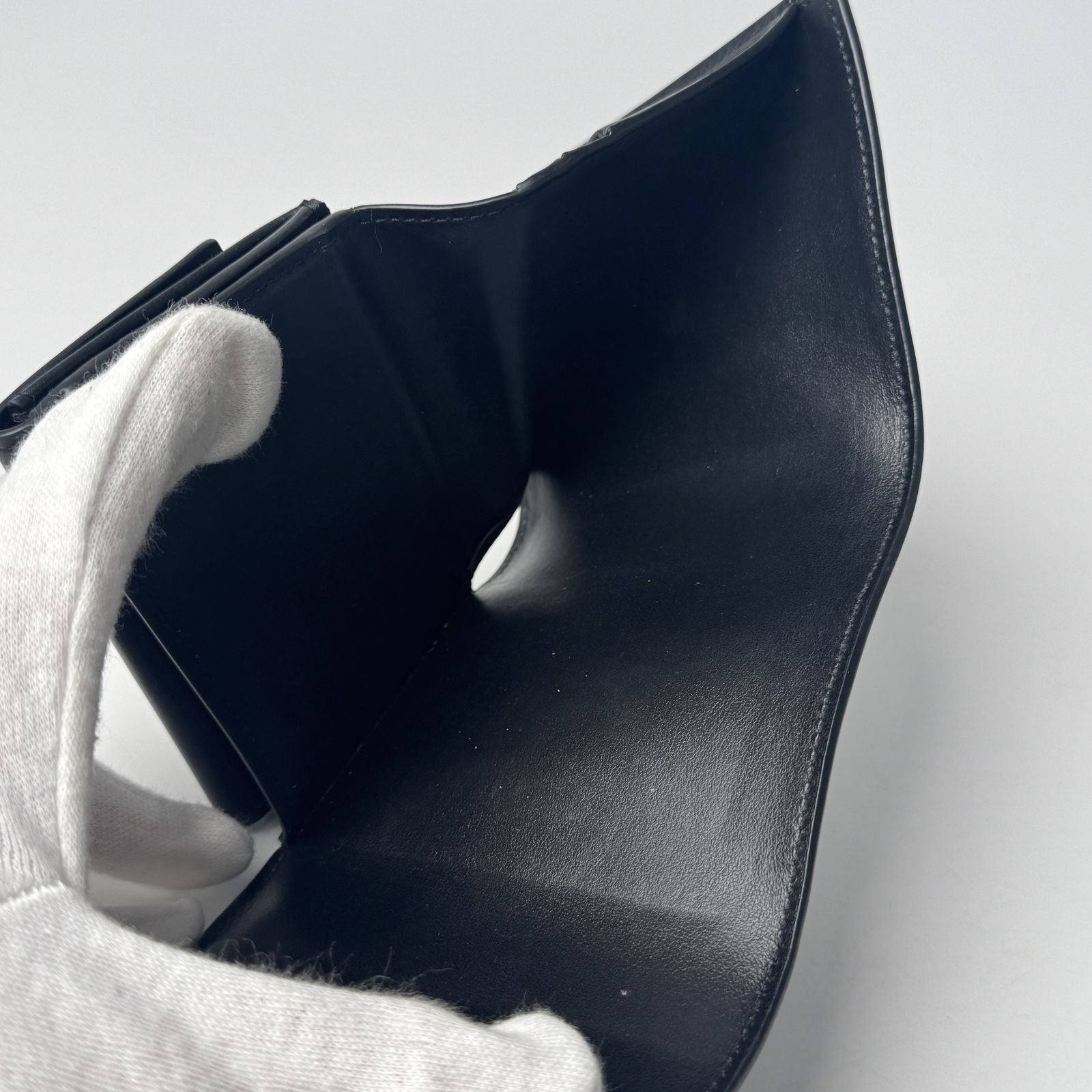 Celine Triomphe Small Flap Wallet Black — view 8