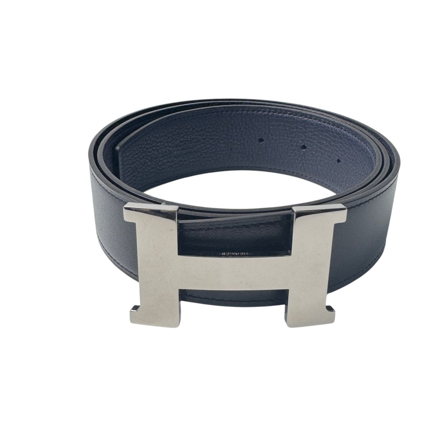 Hermes Constance Belt Black Silver