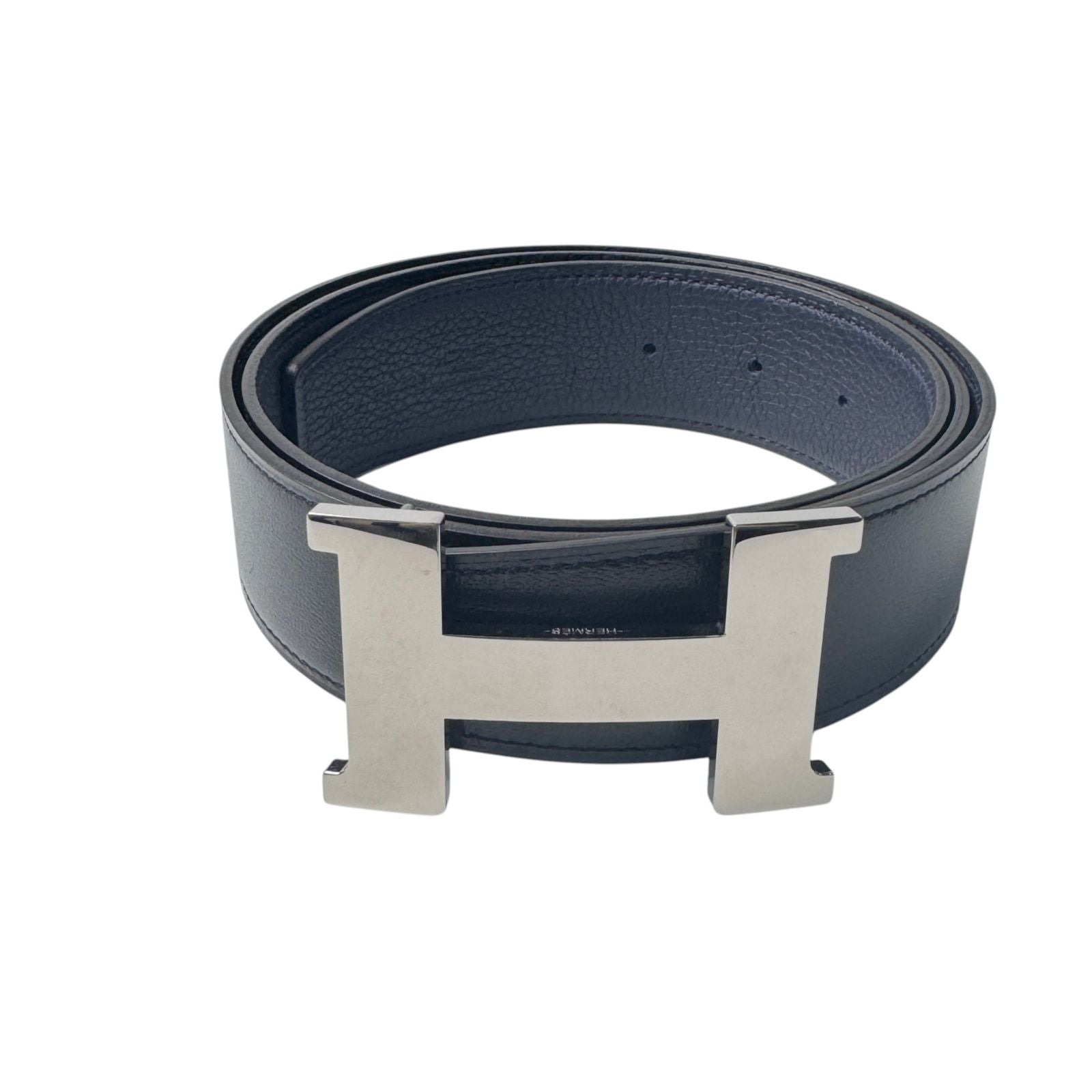 Hermes Constance Belt Black Silver