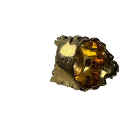 Gucci Lion Head Crystal Ring — view 5