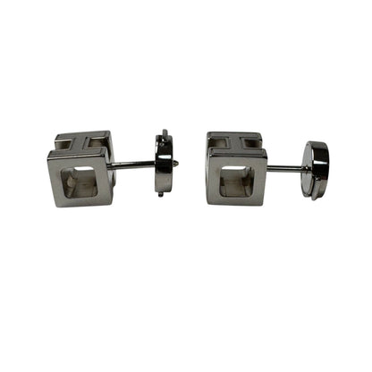 Hermes Cage de Ash H Cube Earrings — view 4