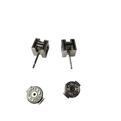 Hermes Cage de Ash H Cube Earrings — view 8