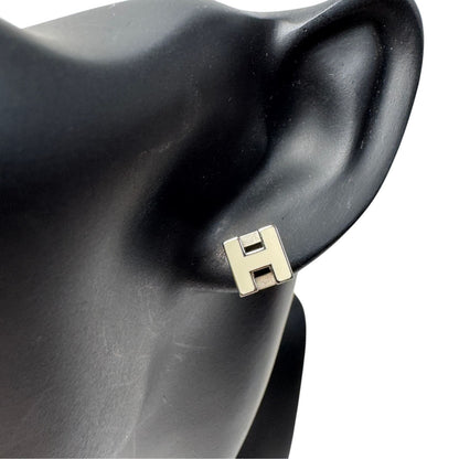 Hermes Cage de Ash H Cube Earrings — view 3