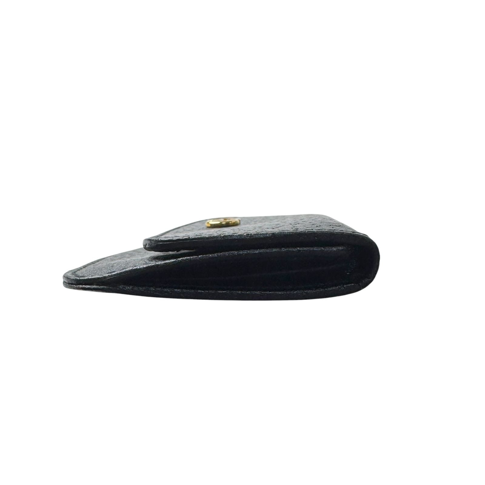 Gucci Vintage GG Marmont Coin Purse Black Leather — view 4