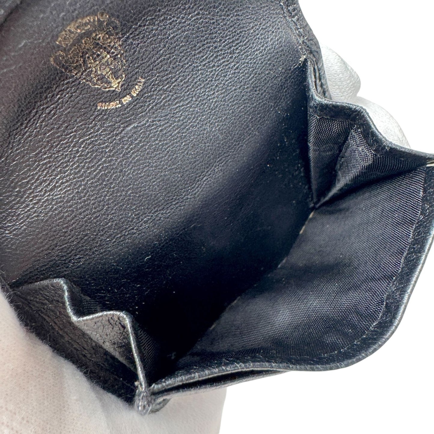Gucci Vintage GG Marmont Coin Purse Black Leather — view 7