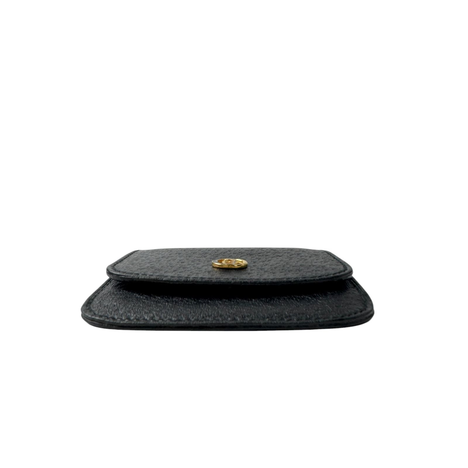 Gucci Vintage GG Marmont Coin Purse Black Leather — view 5
