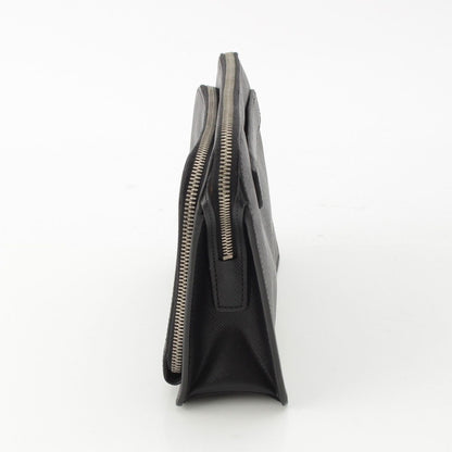 Prada Saffiano Leather Clutch Black — view 2