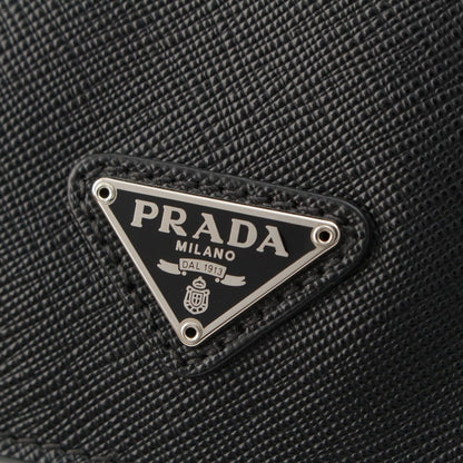 Prada Saffiano Leather Clutch Black — view 8