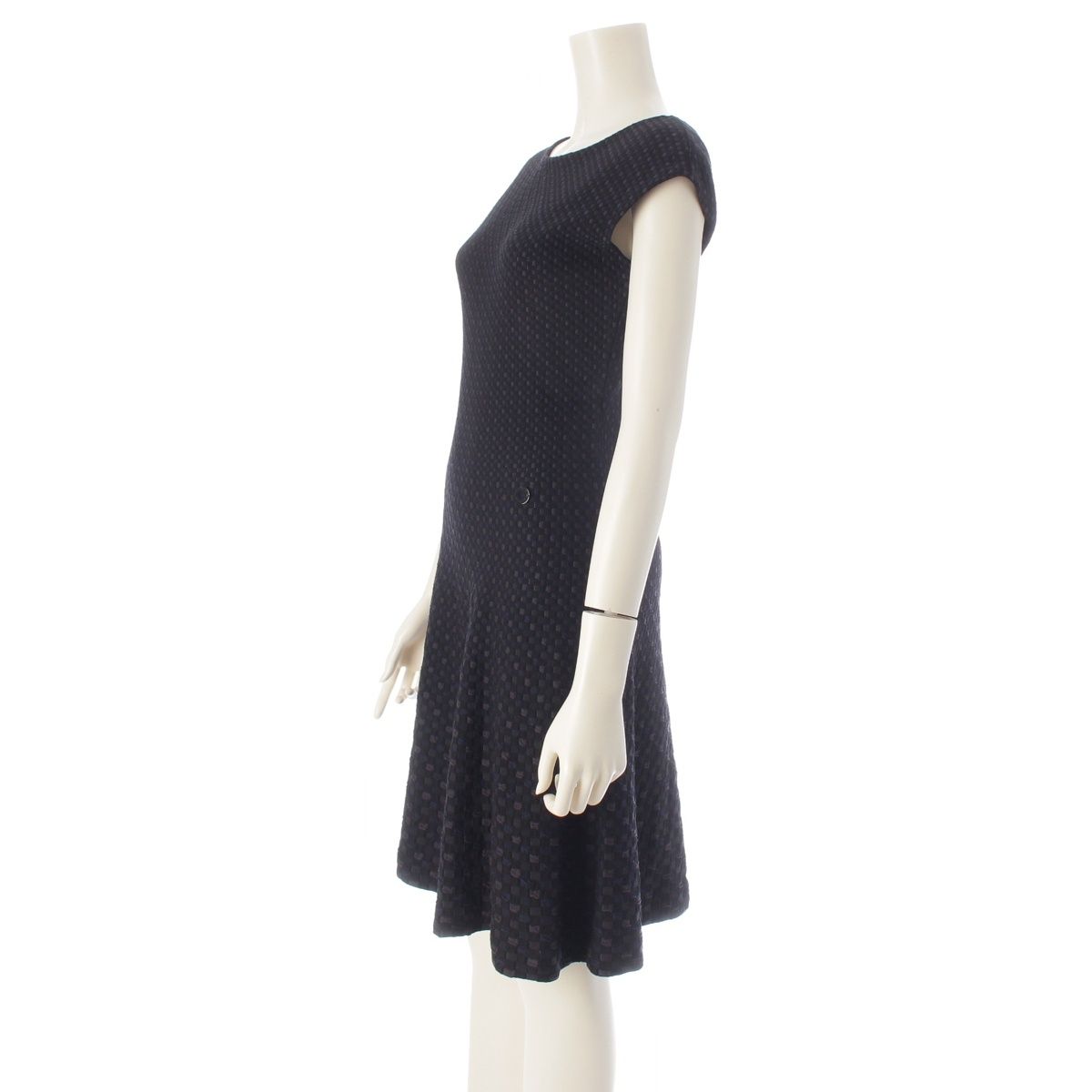 Louis Vuitton 14 SS Silk Nylon All Over Print Square Damier Sleeveless Dress 5 — view 2