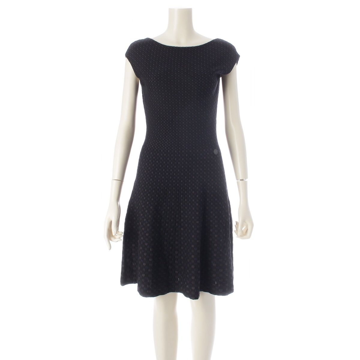 Louis Vuitton 14 SS Silk Nylon All Over Print Square Damier Sleeveless Dress 5