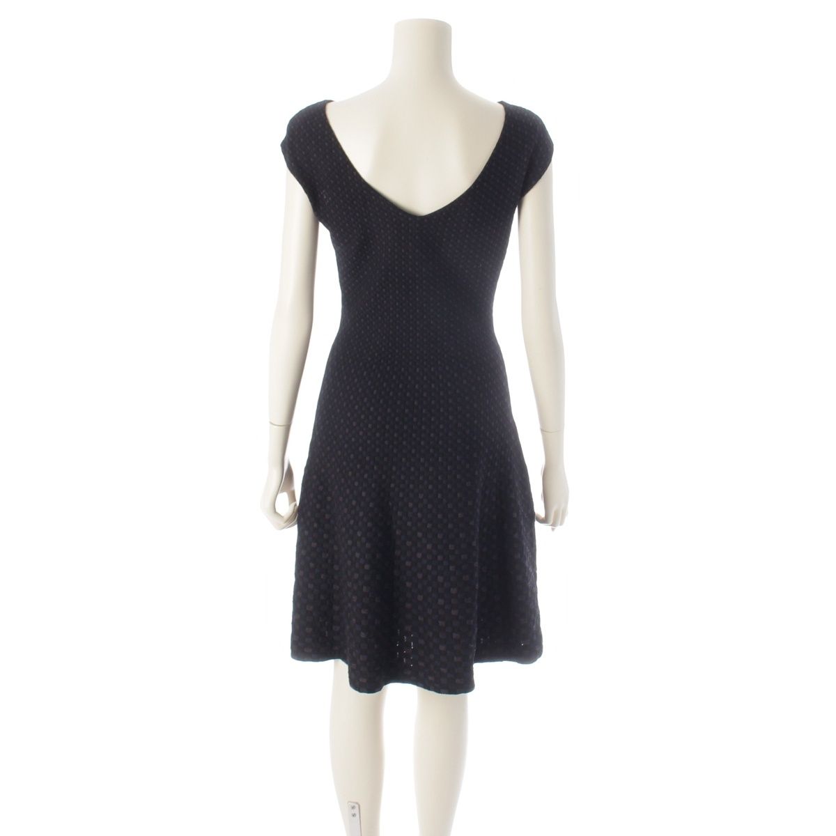 Louis Vuitton 14 SS Silk Nylon All Over Print Square Damier Sleeveless Dress 5 — view 4