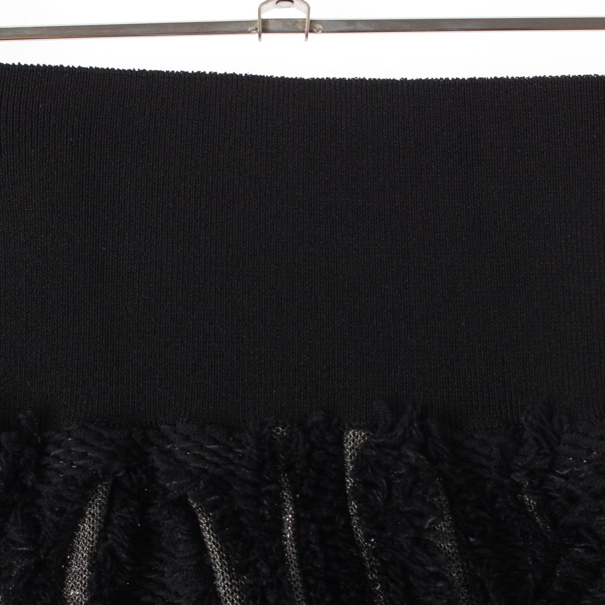 Louis Vuitton Fringe Knit Skirt Nicolas Ghesquiere by Black Moss Green XS — view 3